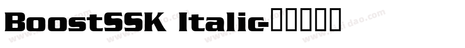 BoostSSK Italic字体转换